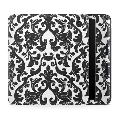 E-Reader Skin Compatible with Kobo Libra Colour (2024) - Black Damask - Premium 3M Vinyl Protective Wrap Decal Cover - Easy to Apply | Crafted in The USA by MightySkins
