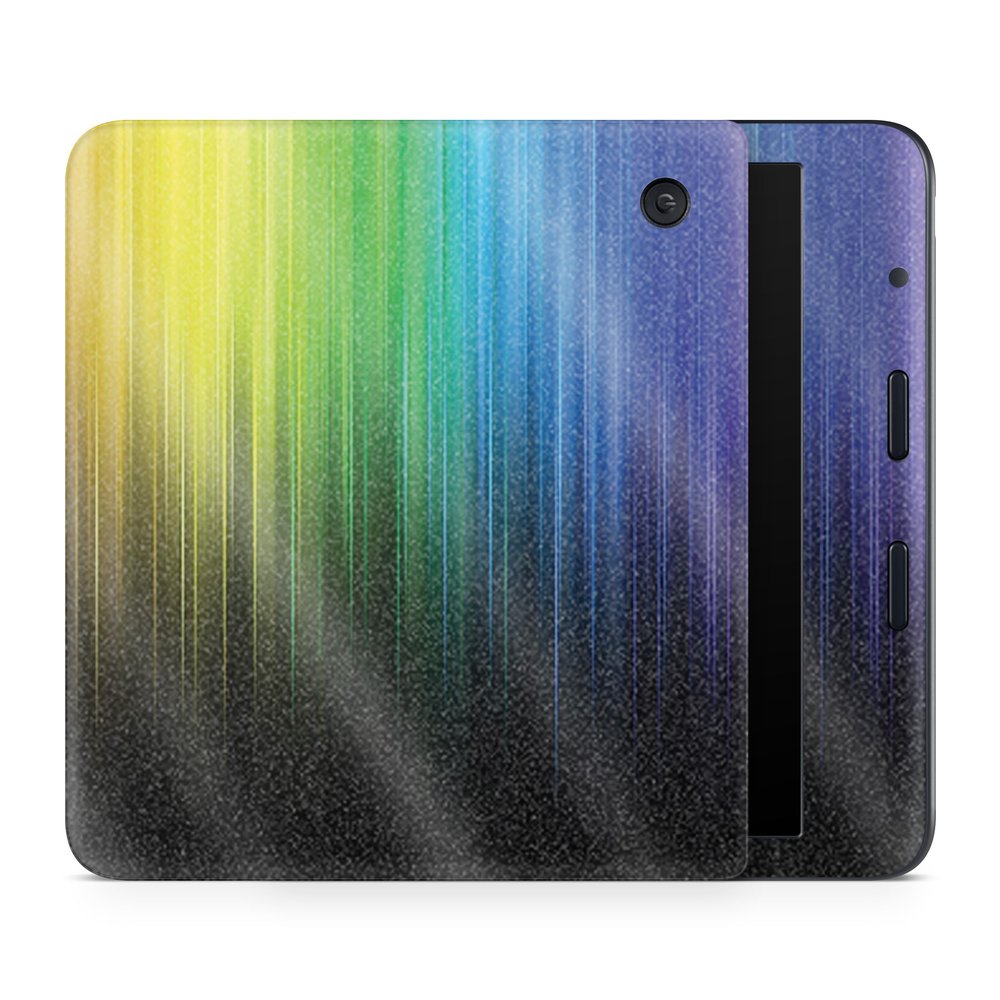 Glossy Glitter E-Reader Skin Compatible with Kobo Libra Colour (2024) - Rainbow Streaks - Premium 3M Vinyl Protective Wrap Decal Cover - Easy to Apply | Crafted in The USA by MightySkins