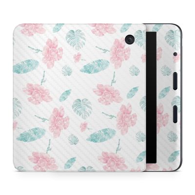 Carbon Fiber E-Reader Skin Compatible with Kobo Libra Colour (2024) - Paper Flowers - Premium 3M Vinyl Protective Wrap Decal Cover - Easy to Apply | Crafted in The USA by MightySkins
