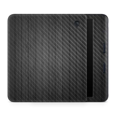 Carbon Fiber E-Reader Skin Compatible with Kobo Libra Colour (2024) - Black Wood - Premium 3M Vinyl Protective Wrap Decal Cover - Easy to Apply | Crafted in The USA by MightySkins