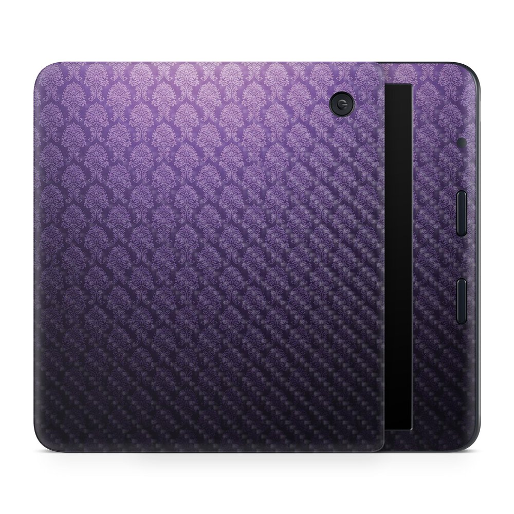 Carbon Fiber E-Reader Skin Compatible with Kobo Libra Colour (2024) - Antique Purple - Premium 3M Vinyl Protective Wrap Decal Cover - Easy to Apply | Crafted in The USA by MightySkins