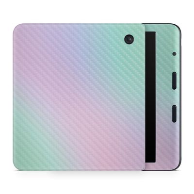 Carbon Fiber E-Reader Skin Compatible with Kobo Libra Colour (2024) - Cotton Candy - Premium 3M Vinyl Protective Wrap Decal Cover - Easy to Apply | Crafted in The USA by MightySkins