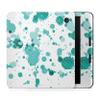 Carbon Fiber E-Reader Skin Compatible with Kobo Libra Colour (2024) - Teal Splatter - Premium 3M Vinyl Protective Wrap Decal Cover - Easy to Apply | Crafted in The USA by MightySkins view 1