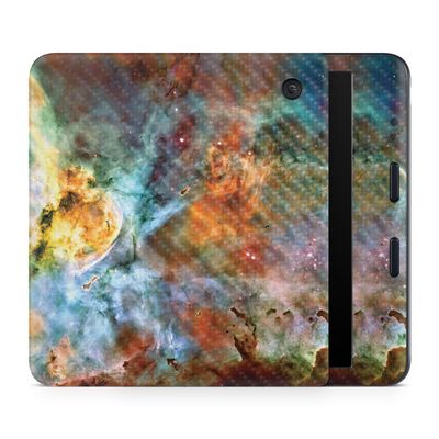 Carbon Fiber E-Reader Skin Compatible with Kobo Libra Colour (2024) - Space Cloud - Premium 3M Vinyl Protective Wrap Decal Cover - Easy to Apply | Crafted in The USA by MightySkins
