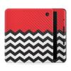 Carbon Fiber E-Reader Skin Compatible with Kobo Libra Colour (2024) - Red Chevron - Premium 3M Vinyl Protective Wrap Decal Cover - Easy to Apply | Crafted in The USA by MightySkins view 1