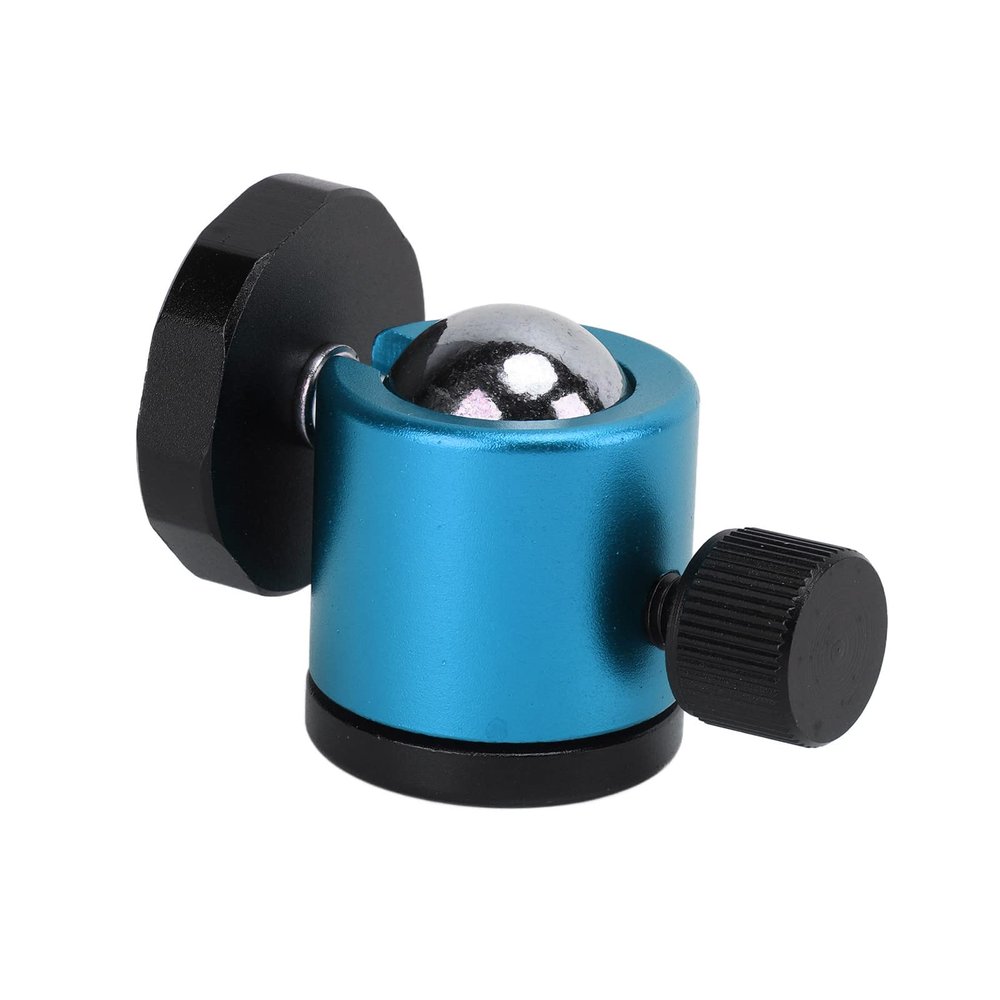 VINGVO Tripod Ball Head, 360 Rotating Aluminum Alloy Universal Tripod Ball Head Camera Mount Tripod Head with 1/4in Screw for Tripod SLR Camera (Blue)