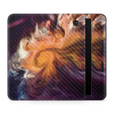 Carbon Fiber E-Reader Skin Compatible with Kobo Libra Colour (2024) - Swirl Galaxy - Premium 3M Vinyl Protective Wrap Decal Cover - Easy to Apply | Crafted in The USA by MightySkins