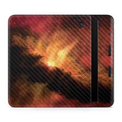 Carbon Fiber E-Reader Skin Compatible with Kobo Libra Colour (2024) - Spacial Overload - Premium 3M Vinyl Protective Wrap Decal Cover - Easy to Apply | Crafted in The USA by MightySkins