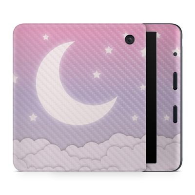 Carbon Fiber E-Reader Skin Compatible with Kobo Libra Colour (2024) - Baby Moon - Premium 3M Vinyl Protective Wrap Decal Cover - Easy to Apply | Crafted in The USA by MightySkins