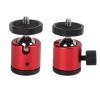 VINGVO Tripod Ball Head, 360 Rotating Aluminum Alloy Universal Tripod Ball Head Camera Mount Tripod Head with 1/4in Screw for Tripod SLR Camera (Red) view 2