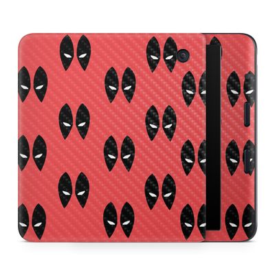 Carbon Fiber E-Reader Skin Compatible with Kobo Libra Colour (2024) - Dead Eyes Pool - Premium 3M Vinyl Protective Wrap Decal Cover - Easy to Apply | Crafted in The USA by MightySkins