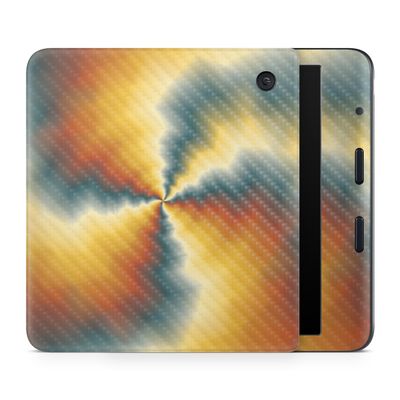 Carbon Fiber E-Reader Skin Compatible with Kobo Libra Colour (2024) - Eye of The Storm - Premium 3M Vinyl Protective Wrap Decal Cover - Easy to Apply | Crafted in The USA by MightySkins