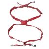 HEEPDD Adjustable Dual Shoulder Leather Camera Strap with Quick Release Buckles for DSLR SLR Photographers (Red) view 1