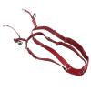 HEEPDD Adjustable Dual Shoulder Leather Camera Strap with Quick Release Buckles for DSLR SLR Photographers (Red) view 2