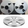 1/4 7 Inch Empty Tape Reel 6 Hole Aluminum Alloy Universal Open Reel Sound Tape Empty Reel for Nab Reel to Reel Tape (Silver) view 4