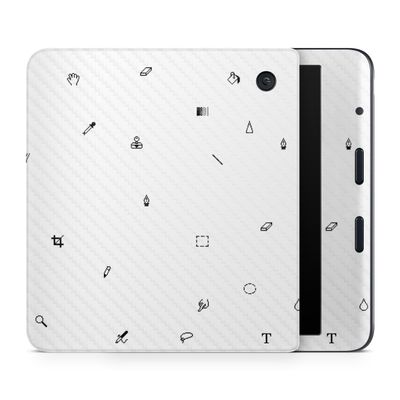 Carbon Fiber E-Reader Skin Compatible with Kobo Libra Colour (2024) - Pixel Pattern - Premium 3M Vinyl Protective Wrap Decal Cover - Easy to Apply | Crafted in The USA by MightySkins