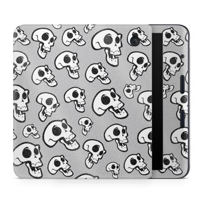 Glossy Glitter E-Reader Skin Compatible with Kobo Libra Colour (2024) - Laughing Skulls - Premium 3M Vinyl Protective Wrap Decal Cover - Easy to Apply | Crafted in The USA by MightySkins