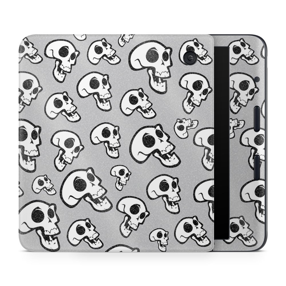 Glossy Glitter E-Reader Skin Compatible with Kobo Libra Colour (2024) - Laughing Skulls - Premium 3M Vinyl Protective Wrap Decal Cover - Easy to Apply | Crafted in The USA by MightySkins
