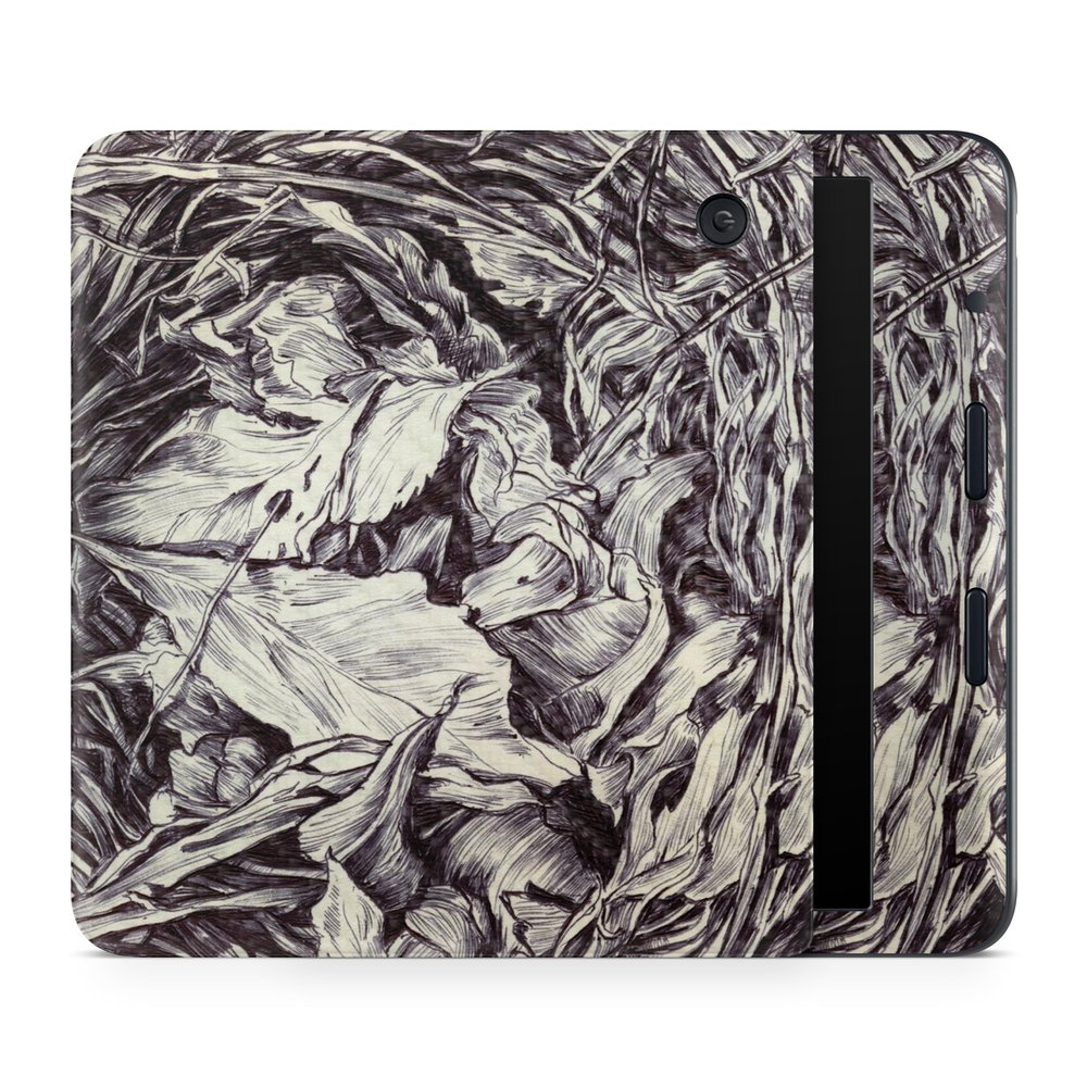 Carbon Fiber E-Reader Skin Compatible with Kobo Libra Colour (2024) - Nest Sketch - Premium 3M Vinyl Protective Wrap Decal Cover - Easy to Apply | Crafted in The USA by MightySkins