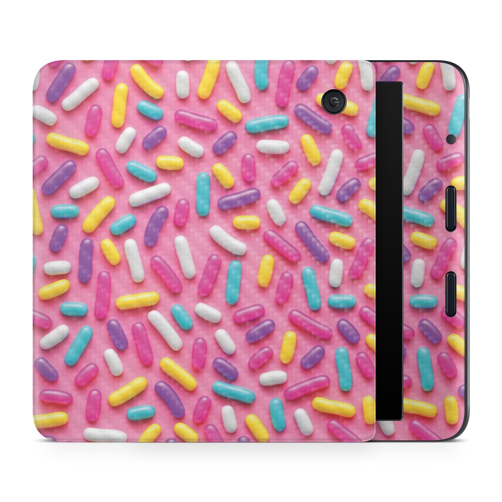 Carbon Fiber E-Reader Skin Compatible with Kobo Libra Colour (2024) - Sprinkles - Premium 3M Vinyl Protective Wrap Decal Cover - Easy to Apply | Crafted in The USA by MightySkins