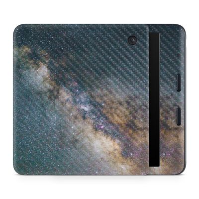 Carbon Fiber E-Reader Skin Compatible with Kobo Libra Colour (2024) - Galactic Landscape - Premium 3M Vinyl Protective Wrap Decal Cover - Easy to Apply | Crafted in The USA by MightySkins