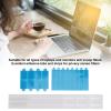 5 Set Plastic Slide Adhesive Strips for Privacy Screen,DoubleSided SelfAdhesive Stickers for Computer Monitors and Laptops view 3