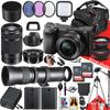 Sony a6400 Mirrorless Camera with Sony E PZ 16-50mm F/3.5-5.6 OSS Lens and Sony E 55-210mm f/4.5-6.3 OSS + 420-800mm Lens + 2PC 64 GB Memory + Extra Battery + More (38pc Bundle) (Renewed) view 1