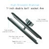 YIMINGYINUO Double Socket Arm Compatible with RAM Mounts B Size 1" Ball Components for Bike/Motorcycle/ATV Phone Mount, Emeralds (Long Arm) view 4