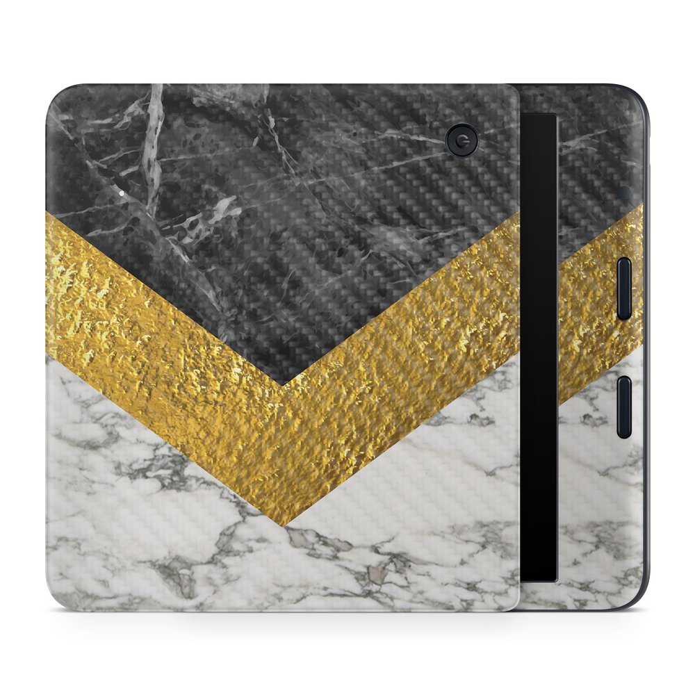 Carbon Fiber E-Reader Skin Compatible with Kobo Libra Colour (2024) - Modern Marble - Premium 3M Vinyl Protective Wrap Decal Cover - Easy to Apply | Crafted in The USA by MightySkins