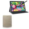 BoxWave Case Compatible with Huion Kamvas Slate 10 (10.1 in) - Velvet Pouch Stand, Velour Slip Sleeve Built-in Foldable Kickstand - Tan view 1