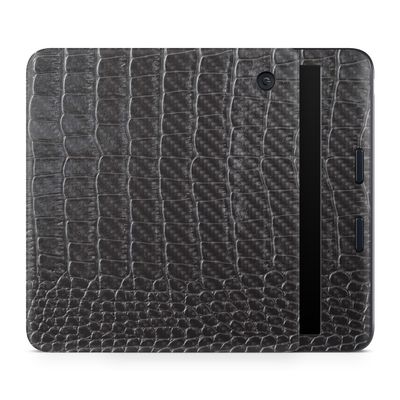 Carbon Fiber E-Reader Skin Compatible with Kobo Libra Colour (2024) - Black Gator Skin - Premium 3M Vinyl Protective Wrap Decal Cover - Easy to Apply | Crafted in The USA by MightySkins