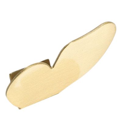 SEWOART 1pc Aluminum Butterfly Cabinet Knobs Vintage Drawer Pull Handles Minimalist Design for Dressers Cabinets and Wardrobes Easy to Install Shaped Hardware Brushed Gold Finish