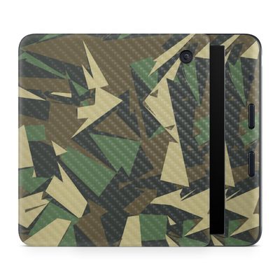 Carbon Fiber E-Reader Skin Compatible with Kobo Libra Colour (2024) - Polygonal Camo - Premium 3M Vinyl Protective Wrap Decal Cover - Easy to Apply | Crafted in The USA by MightySkins