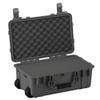 Condition 1 22" Large Rolling Lockable Hard Storage Case with Foam, Model 300, Waterproof Protective Box for Camera, Tactical, Scientific Gear, Made in USA, 21.84"x13.82"x9", Gun Metal Gray view 1