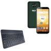 BoxWave Keyboard Compatible with Sky Devices Elite H55 - SlimKeys Bluetooth Keyboard, Portable Thin with Chiclet-Style Keys - Jet Black view 1