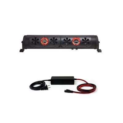Bazooka 24 inch G3 | Bluetooth Party Bar Bundle with AC/DC Adapter | 450W LED Lights | Party Music Sharing Party Button | 10 Marine Grade Speakers | Off Road ATV, Golf Cart, Marine & Outdoor
