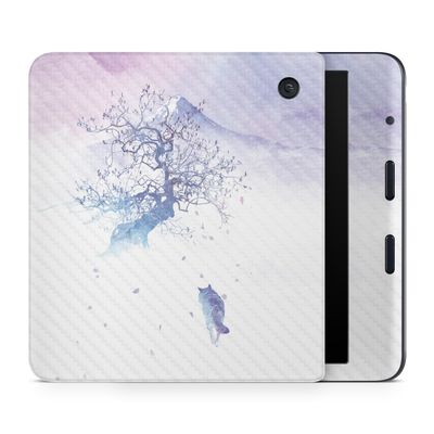 Carbon Fiber E-Reader Skin Compatible with Kobo Libra Colour (2024) - Long Way to Fuji - Premium 3M Vinyl Protective Wrap Decal Cover - Easy to Apply | Crafted in The USA by MightySkins