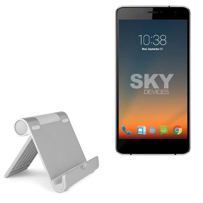BoxWave Stand and Mount Compatible with Sky Devices Sky Black - VersaView Aluminum Stand, Portable, Multi Angle Viewing Sturdy