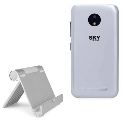 BoxWave Stand and Mount Compatible with Sky Devices Platinum B4 - VersaView Aluminum Stand, Portable, Multi Angle Viewing Sturdy