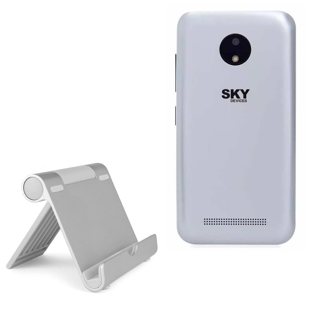 BoxWave Stand and Mount Compatible with Sky Devices Platinum B4 - VersaView Aluminum Stand, Portable, Multi Angle Viewing Sturdy