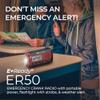 Midland ER50 Emergency Radio with Weather Alert and Flashlight - Hand Crank or Solar Power NOAA Weather Radio for Home or Travel with AM/FM Tuner view 3