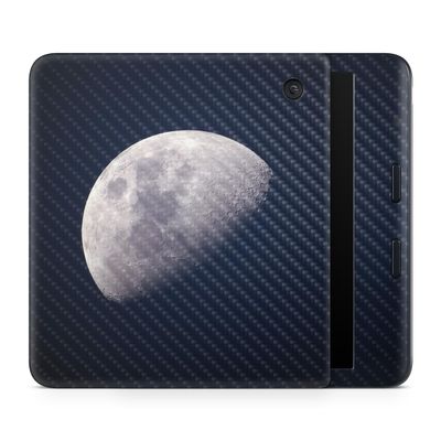 Carbon Fiber E-Reader Skin Compatible with Kobo Libra Colour (2024) - Moon - Premium 3M Vinyl Protective Wrap Decal Cover - Easy to Apply | Crafted in The USA by MightySkins