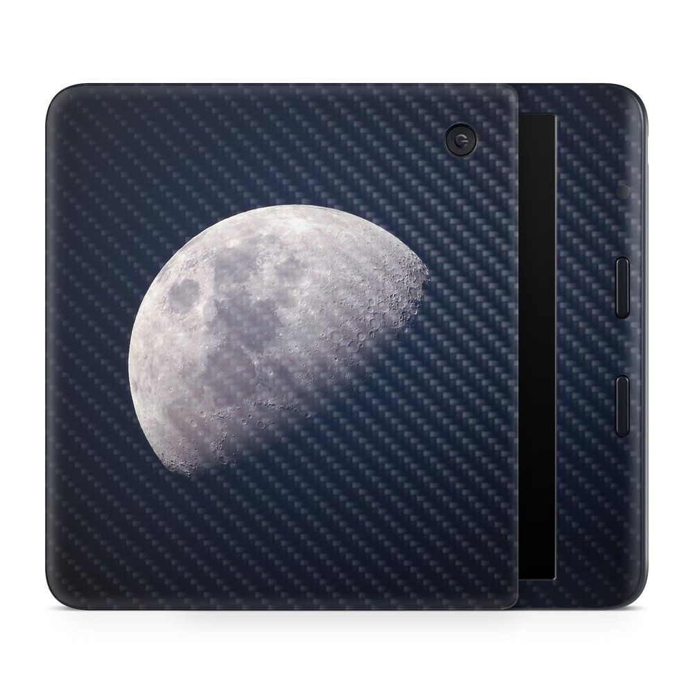 Carbon Fiber E-Reader Skin Compatible with Kobo Libra Colour (2024) - Moon - Premium 3M Vinyl Protective Wrap Decal Cover - Easy to Apply | Crafted in The USA by MightySkins