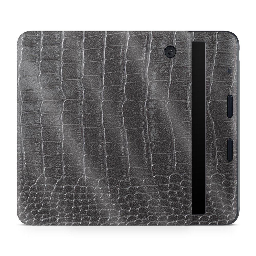 Glossy Glitter E-Reader Skin Compatible with Kobo Libra Colour (2024) - Black Gator Skin - Premium 3M Vinyl Protective Wrap Decal Cover - Easy to Apply | Crafted in The USA by MightySkins