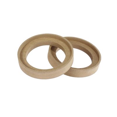 ACROPIX 2Pcs Car Speaker Spacer Ring Adaptor Brackets Mounting Spacer Recess Bezel Plate Wood 77mm ID Universal for 3 Inch Speakers Car Parts