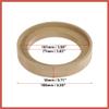ACROPIX 2Pcs Car Speaker Spacer Ring Adaptor Brackets Mounting Spacer Recess Bezel Plate Wood 77mm ID Universal for 3 Inch Speakers Car Parts view 3