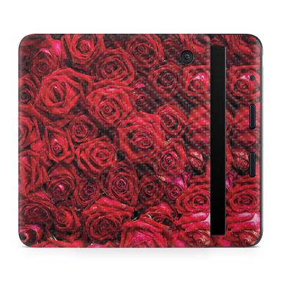 Carbon Fiber E-Reader Skin Compatible with Kobo Libra Colour (2024) - Too Many Roses - Premium 3M Vinyl Protective Wrap Decal Cover - Easy to Apply | Crafted in The USA by MightySkins