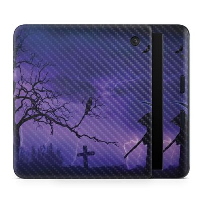 Carbon Fiber E-Reader Skin Compatible with Kobo Libra Colour (2024) - Mystic Reaper - Premium 3M Vinyl Protective Wrap Decal Cover - Easy to Apply | Crafted in The USA by MightySkins
