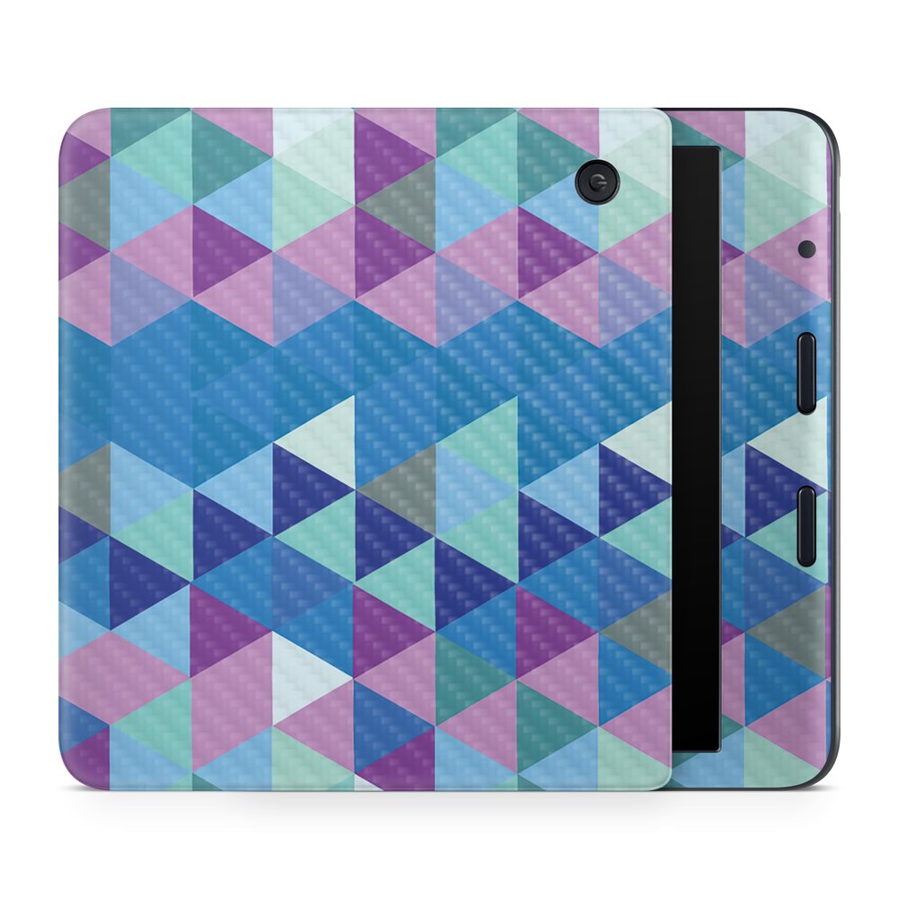 Carbon Fiber E-Reader Skin Compatible with Kobo Libra Colour (2024) - Purple Kaleidoscope - Premium 3M Vinyl Protective Wrap Decal Cover - Easy to Apply | Crafted in The USA by MightySkins