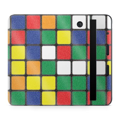 Glossy Glitter E-Reader Skin Compatible with Kobo Libra Colour (2024) - Puzzle Cube - Premium 3M Vinyl Protective Wrap Decal Cover - Easy to Apply | Crafted in The USA by MightySkins